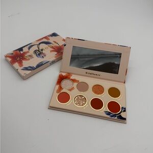 Wildflower Bloom Eyeshadow Palette - Vibrant Red, Gold, and Cream